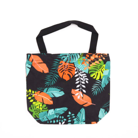 Durable Tropical Handy Quick Shop Bag with Elegant Botanical Patterns - Assorted Designs, 32x23x10cm - SHAMTAM.COM