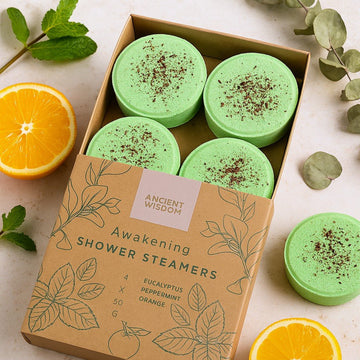 Set regalo Shower Steamers confezione da 4 oli essenziali