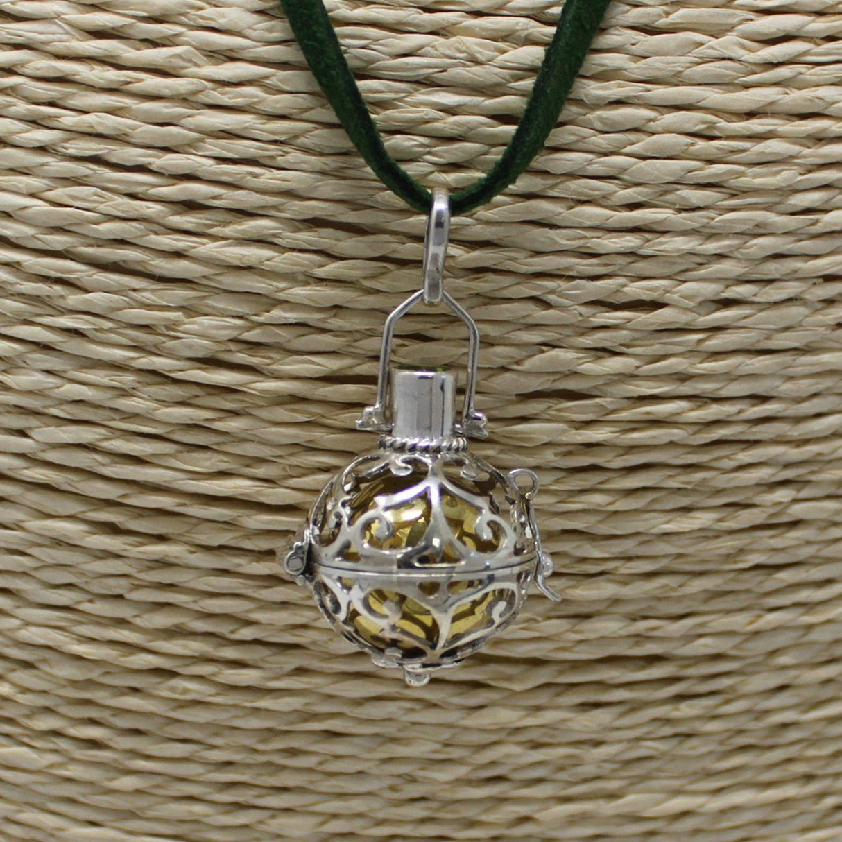 Silver Angel Bell Pendant - Romance - 18mm - SHAMTAM.COM