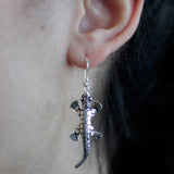 Silver Earrings - Lizards - SHAMTAM.COM