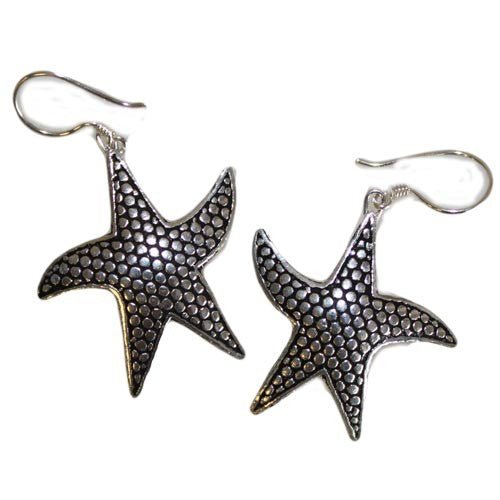 Silver Earrings - Star Fish - SHAMTAM.COM