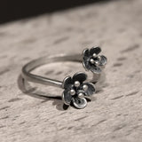 Silver Flower Ring - SHAMTAM