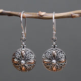 Silver & Gold Earring - Classic Round - SHAMTAM.COM