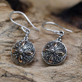 Silver & Gold Earring - Classic Round - SHAMTAM.COM