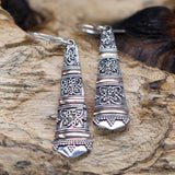 Silver & Gold Earring - Tribal Drops - SHAMTAM.COM