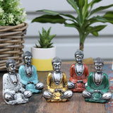 Silver Mini Buddha (Assorted Colours) - SHAMTAM.COM