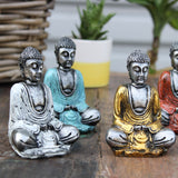 Silver Mini Buddha (Assorted Colours) - SHAMTAM.COM