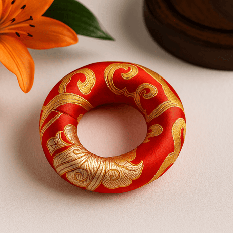 Singing Bowl Cushion 8cm Red For 10 - 12cm Bowls - SHAMTAM.COM