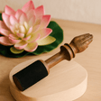Singing Bowl Mallet, Wooden Stick 14cm Namaste Carving - SHAMTAM.COM