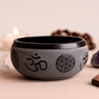 Singing Bowl Om Five Buddha Earth Powder 16cm - SHAMTAM.COM