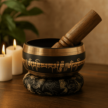 Singing Bowl Set Lotus Flower
