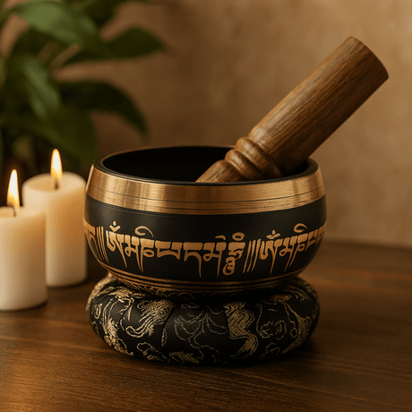 Singing Bowl Set Lotus Flower - SHAMTAM.COM
