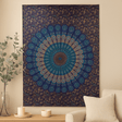 Single Cotton Bedspread and Wall Hanging 130x200cm Mandala - SHAMTAM.COM