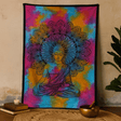 Single Cotton Bedspread And Wall Hanging - Buddha - SHAMTAM.COM