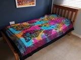 Single Cotton Bedspread + Wall Hanging - Dreamcatcher - SHAMTAM.COM