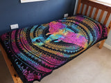 Single Cotton Bedspread + Wall Hanging - Elephant Head - SHAMTAM.COM