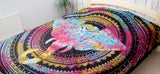 Single Cotton Bedspread + Wall Hanging - Hamsa - SHAMTAM.COM