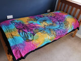 Single Cotton Bedspread + Wall Hanging - Peaceful Buddha - SHAMTAM.COM