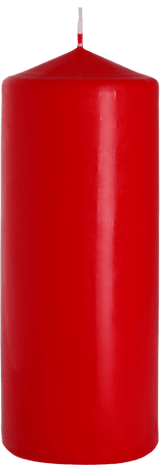 Single Red Pillar Candle, 80 x 200 mm - SHAMTAM.COM