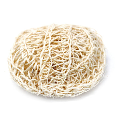 Sisal Sponge and Scrub - Soft Round Exfoliating Cushion - SHAMTAM.COM