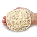 Sisal Sponge and Scrub - Soft Round Exfoliating Cushion - SHAMTAM.COM