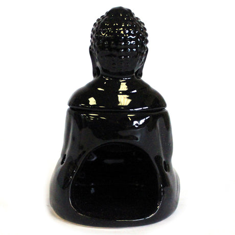 Sitting Buddha Oil Burner - Black - SHAMTAM.COM