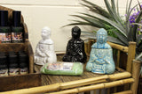 Sitting Buddha Oil Burner - Black - SHAMTAM.COM