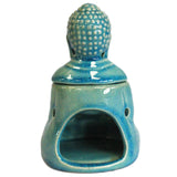 Sitting Buddha Oil Burner - Blue - SHAMTAM.COM