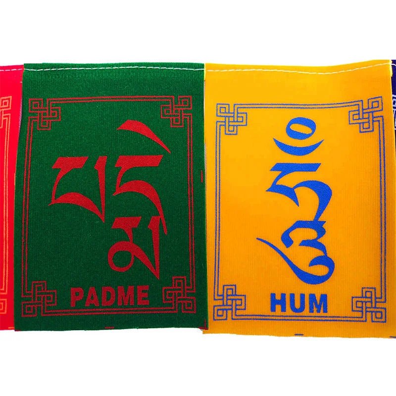 Six Words Mantra Prayer Flags - SHAMTAM