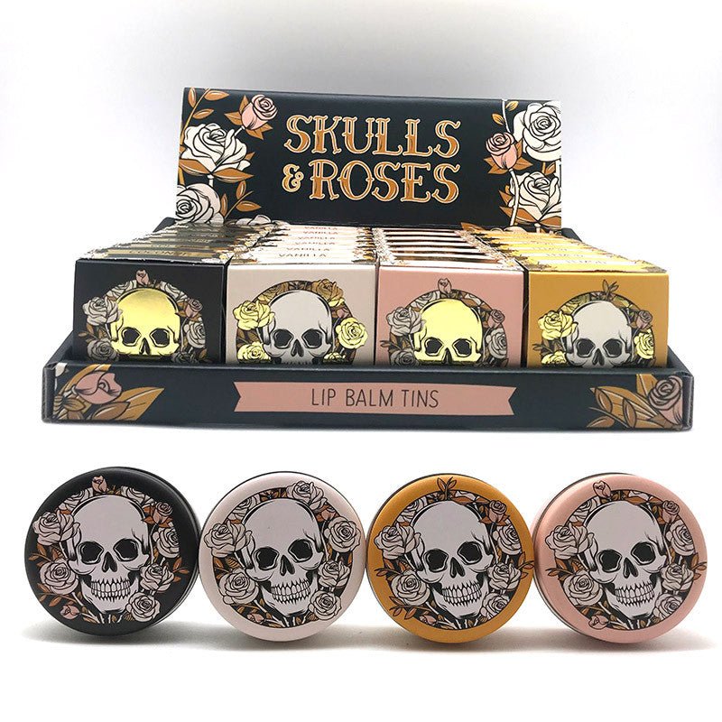 Skull & Roses Lip Balm in a Tin - SHAMTAM.COM