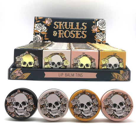 Skull & Roses Lip Balm in a Tin - SHAMTAM.COM