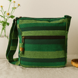 Sling Bag Nepal Forest Green Adjustable Strap - SHAMTAM.COM