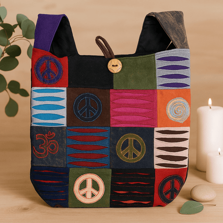 Sling Bag Peace Sign Assorted Designs - SHAMTAM.COM