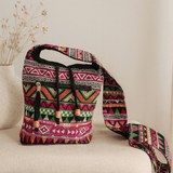 Sling Bag Pink Jacquard - SHAMTAM.COM