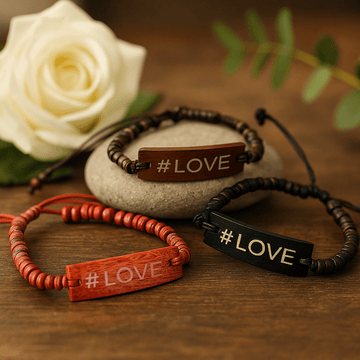 Slogan Bracelets Love Set of 6