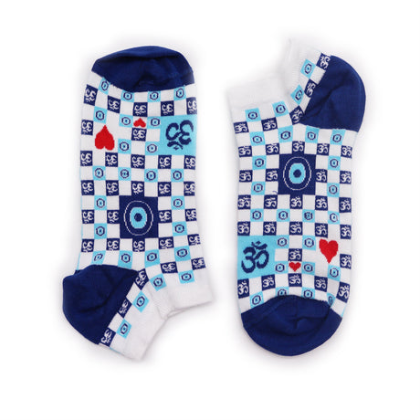 Evil Eye Socks Low S/M 3.5 - 6.5 - Om Evil Eye - SHAMTAM.COM