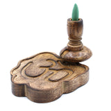 Sm Mango Wood Backflow Burner - Ohm - SHAMTAM.COM