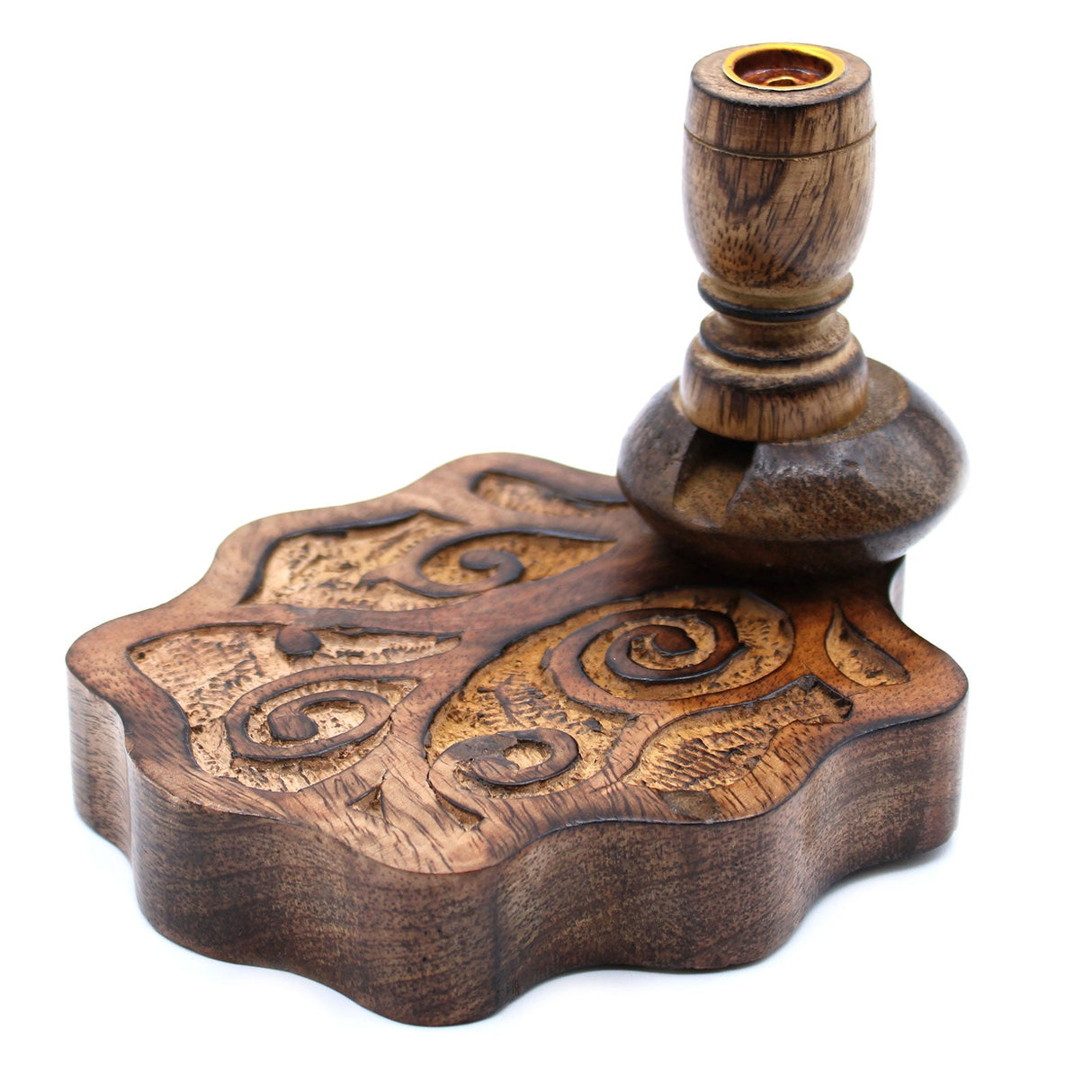 Sm Mango Wood Backflow Burner - Tree of Life - SHAMTAM.COM