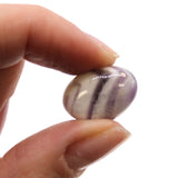 Amethyst Chevron Tumbled Stones African - SHAMTAM.COM