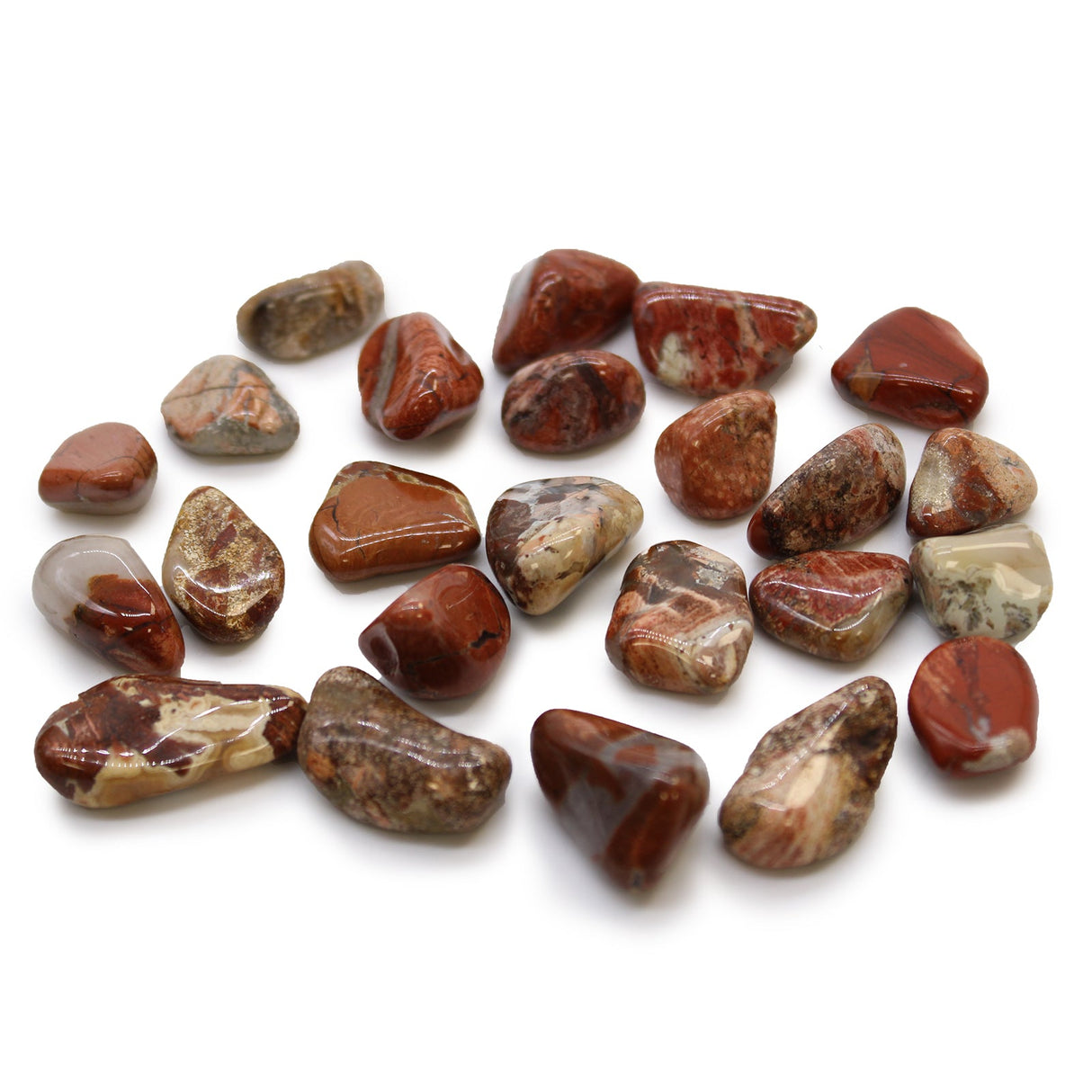 Light Jasper Tumbled Stones African Brecciated - SHAMTAM.COM