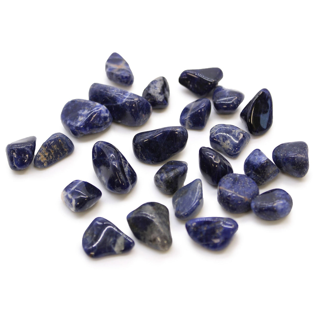 Pure Blue Sodalite Tumbled Stones African - SHAMTAM.COM