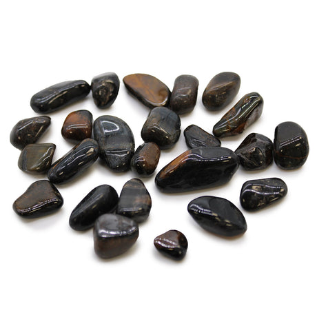 Blue Tigers Eye Tumbled Stones African - SHAMTAM.COM