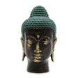 Small Antique Brass Buddha Head - SHAMTAM.COM