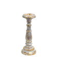 Small Candle Stand - White Gold - SHAMTAM.COM