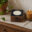 Small Enamelled Box - Gemini — styled in a warm, naturally lit interior