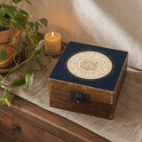 Small Enamelled Box - Leo — styled in a warm, naturally lit interior