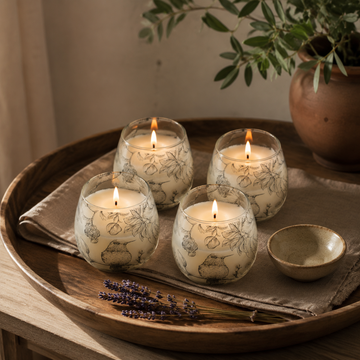 Small Glass Jar Candles - Drawn by Flame