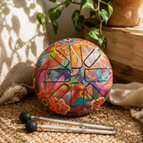 Küçük Hapi Davulu Psikedelik - 13 × 9 cm