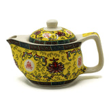 Small Herbal Teapot - Long Life Oriental Design - SHAMTAM.COM