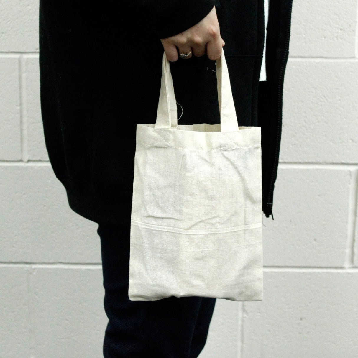 Small Natural 4oz Cotton Bag 25x20cm - SHAMTAM.COM